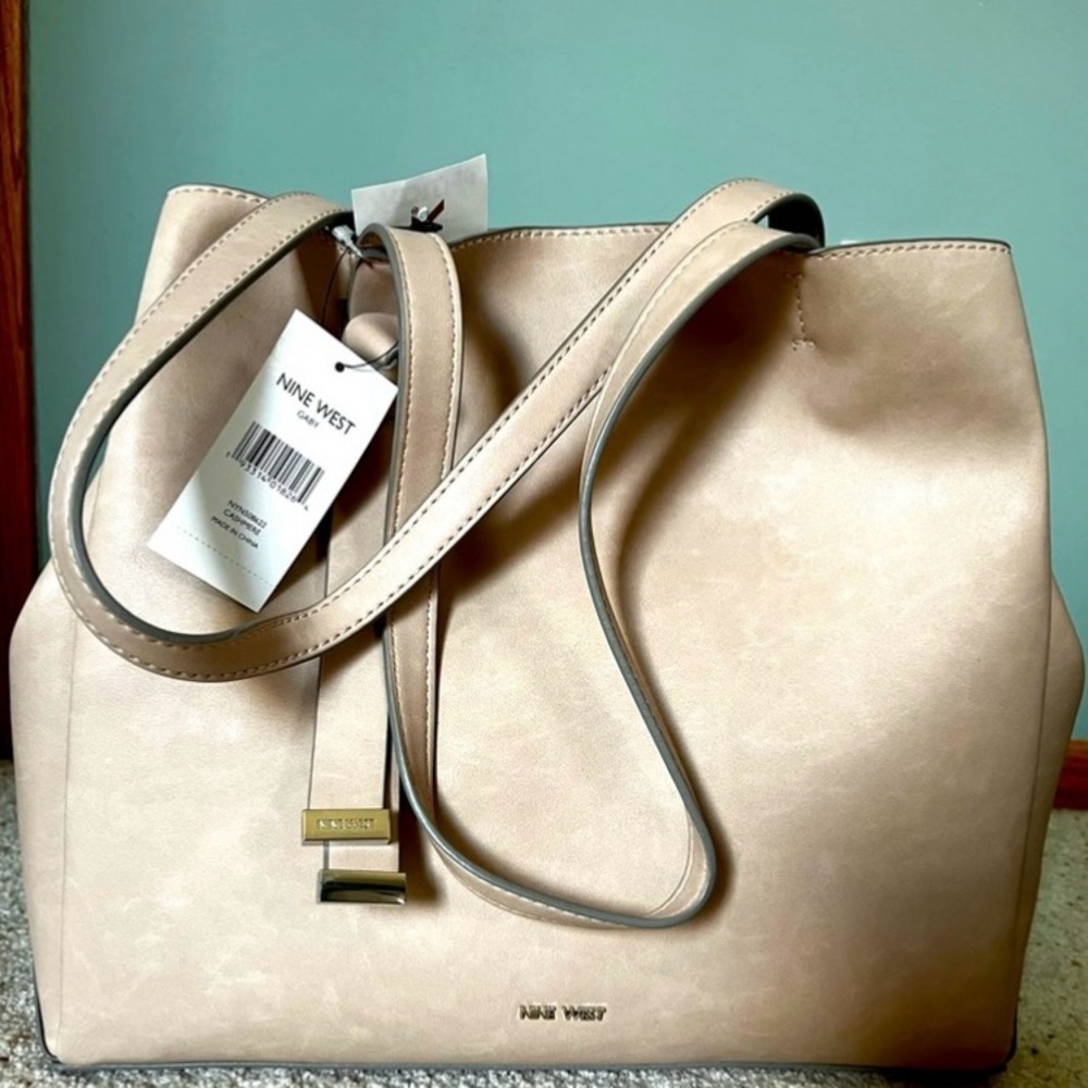 Nine West Gaby tote bag. Cashmere color. New with tags.